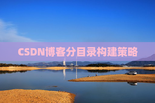 CSDN博客分目录构建策略